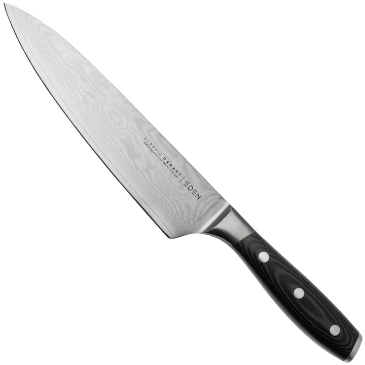 Eden Classic Damast Kochmesser 20 cm Küchenmesser EQ2030-020 Kochmesser für Gemüse, Früchte und Flei