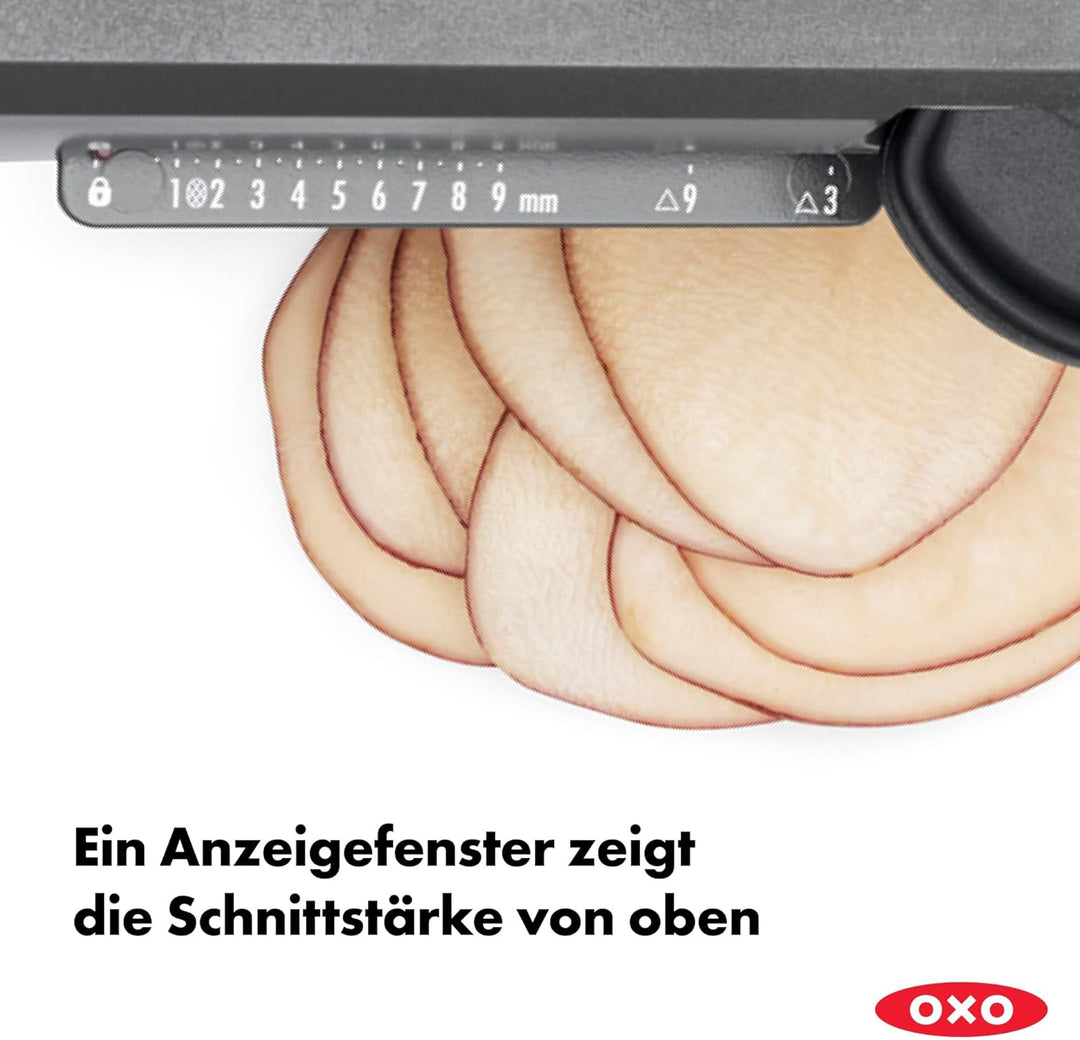 OXO Good Grips Profi Obst- und Gemüsehobel 2.0 mit Klingen aus japanischem Edelstahl, grau Single Ch