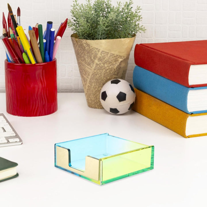 VICASKY Acryl Notizzettelhalter Zettelbox für Schreibtisch Stilvoll