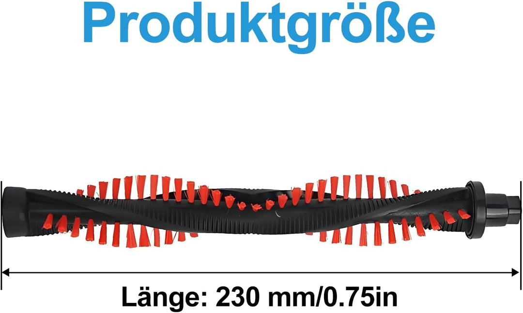 Raheem Bürstenwalze für AEG CX7 CX8 Ersatzteile 140011839044 230mm Ersatzrolle Bürstenrolle für AEG