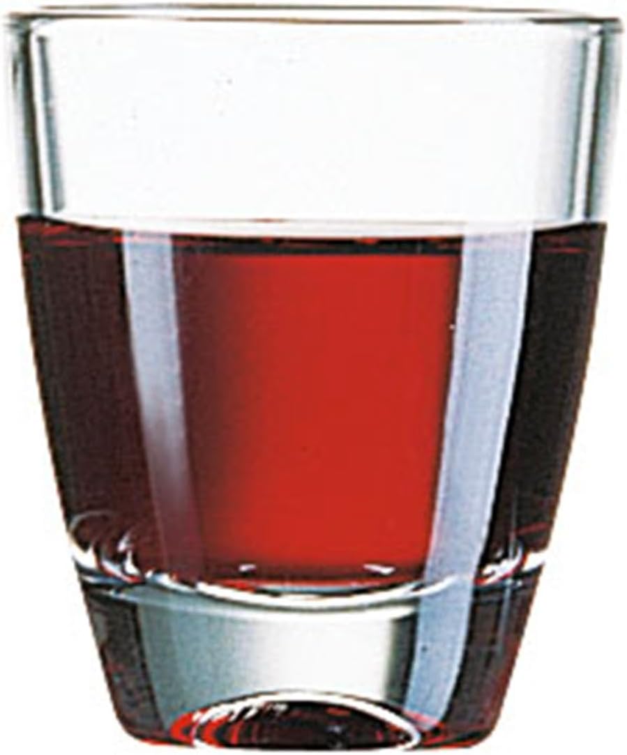 Arcoroc ARC 00065 Gin Schnapsglas, Shotglas, Stamper, 50 ml, Glas, transparent, 24 Stück Ohne Füllst
