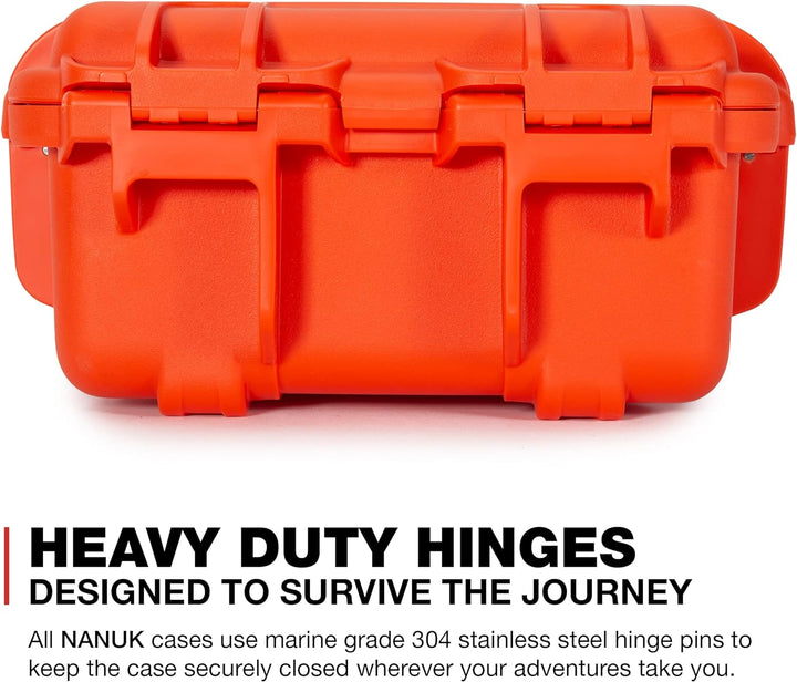 Nanuk 905 Wasserdichter Hartschalenkoffer Mit Gepolsterten Trennwänden - Orange Gepolsterte Trennwan