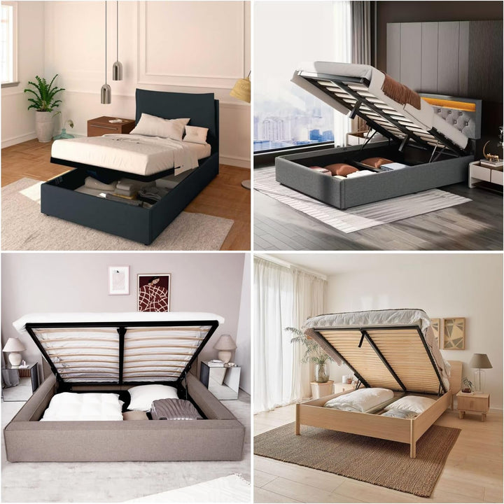 Kolben Gasfeder für Hebemechanismus Bett Behälter - Achsabstand 415 mm - 600/800/1000 Newton - 1 Kol