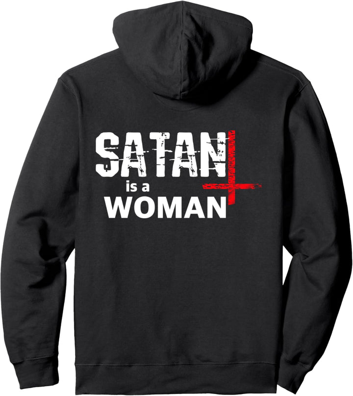 Satan is a Woman | Teufelskreuz Pullover Hoodie