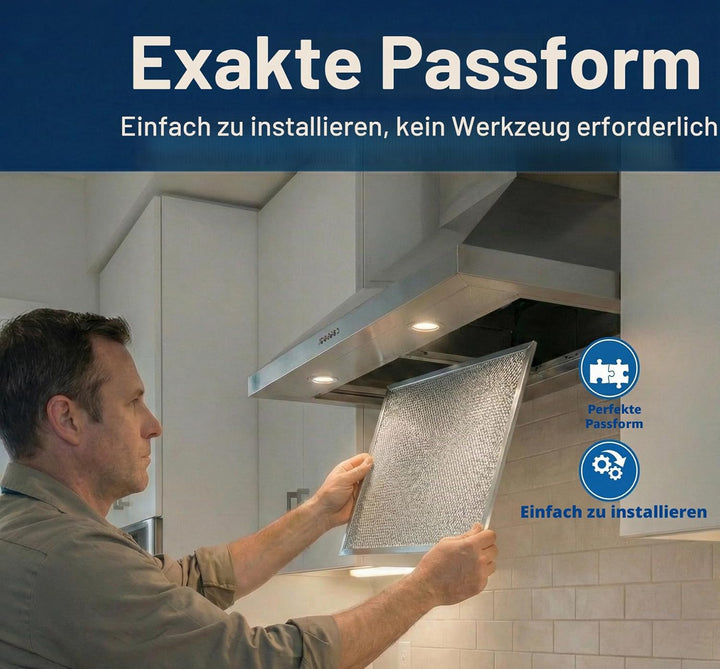 Amazinpure Metallgewebefilter kompatibel mit Baumatic Zanussi Lamona Dunstabzugshaube/Abzugsgebläse