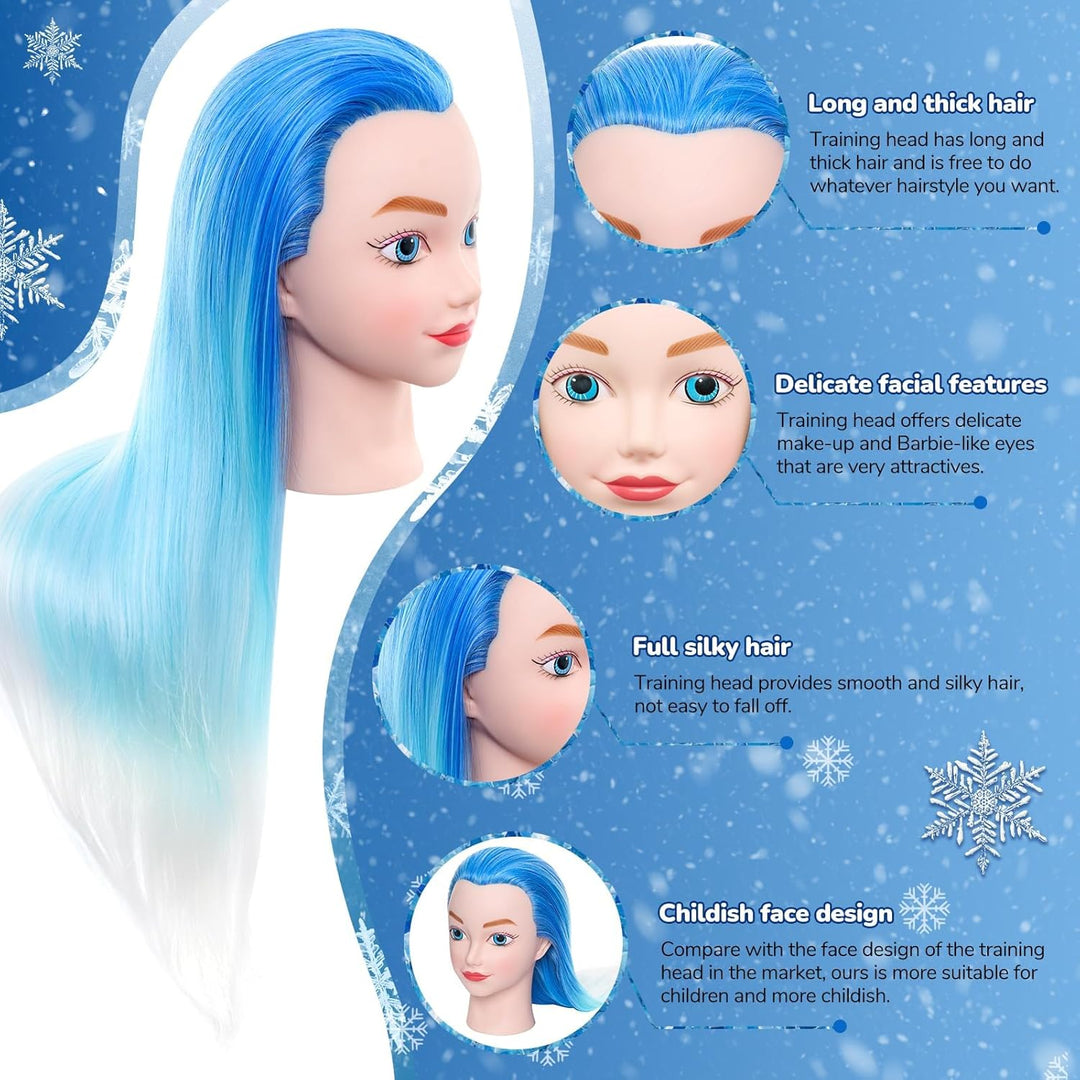 NEVERLAND Professionelle Frisur 20 inch 100% Synthetisches Haar Training Kopf Ein menschliches Model