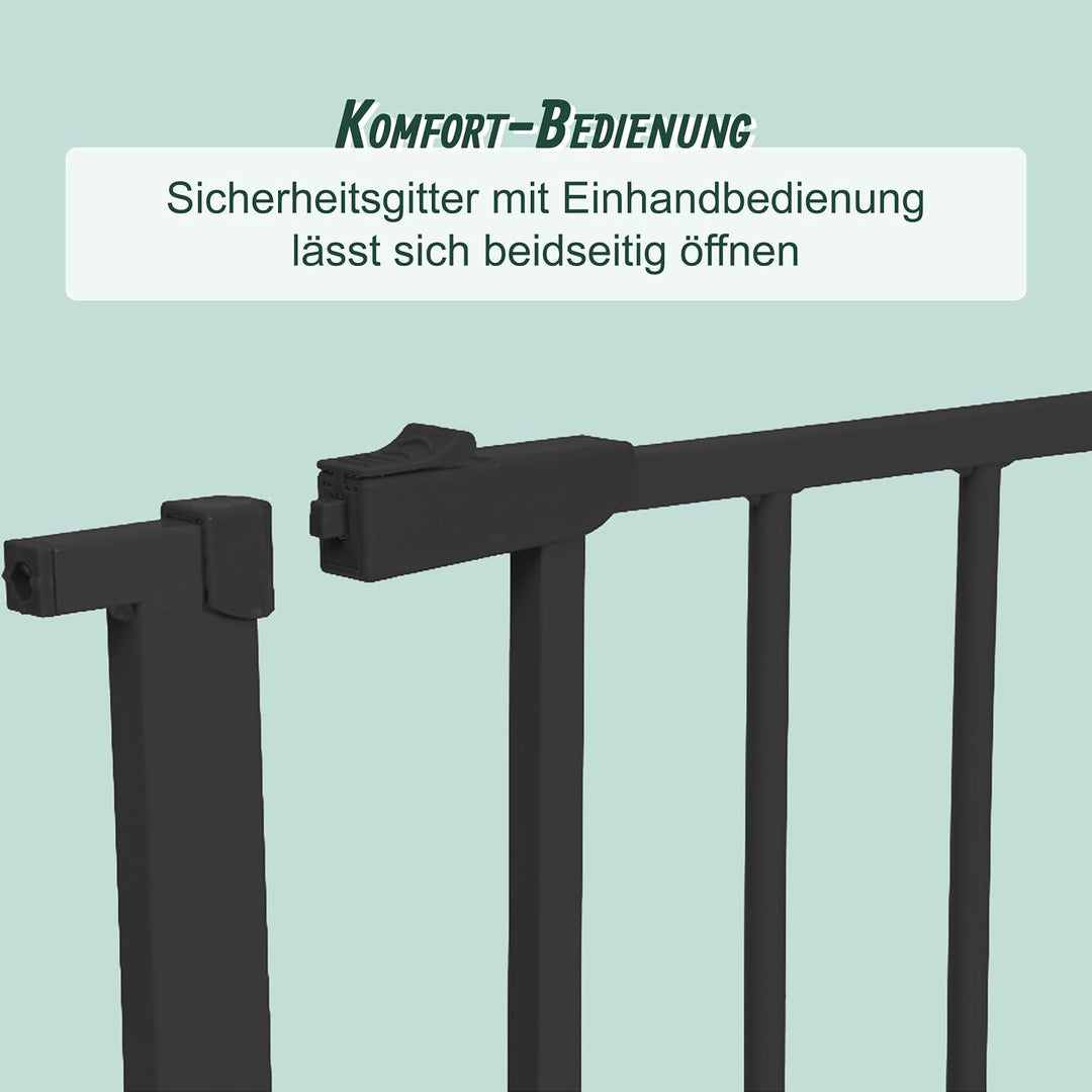 Relaxdays Treppenschutzgitter, 75–80 cm, ohne Bohren, Baby &amp; Kleinkind, Treppe &amp; Tür, Türgitter zum