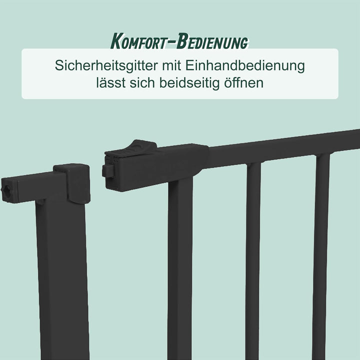 Relaxdays Treppenschutzgitter, 75–80 cm, ohne Bohren, Baby &amp; Kleinkind, Treppe &amp; Tür, Türgitter zum