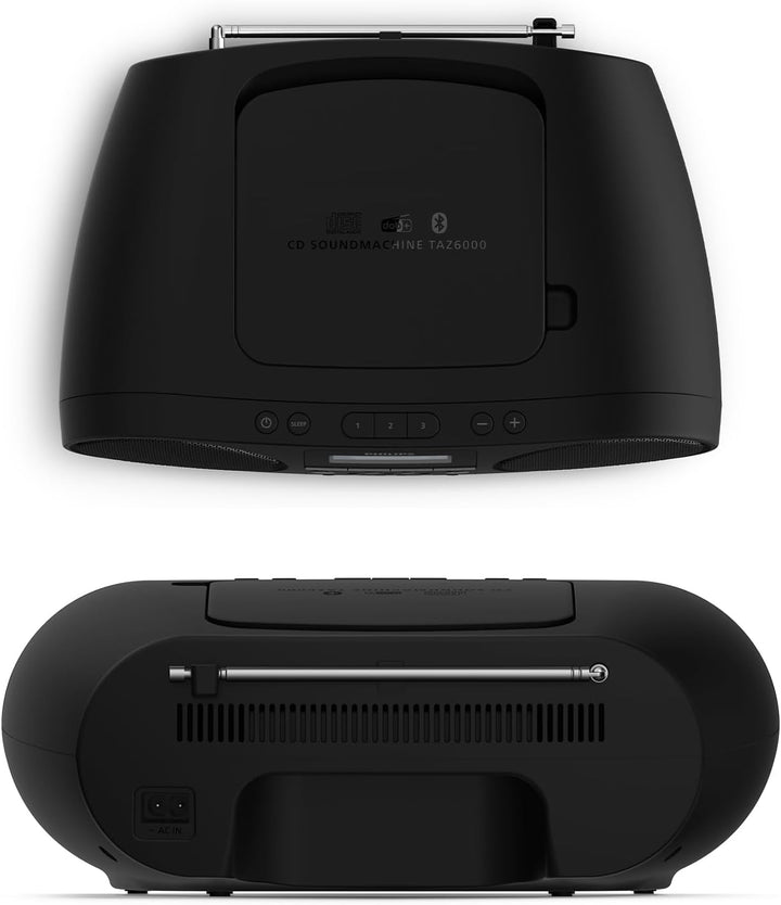 Philips TAZ6000 Multifunktions-CD-Spieler mit DAB+-/FM-Radio, Bluetooth 5.4, USB, Dynamic Bass und 3