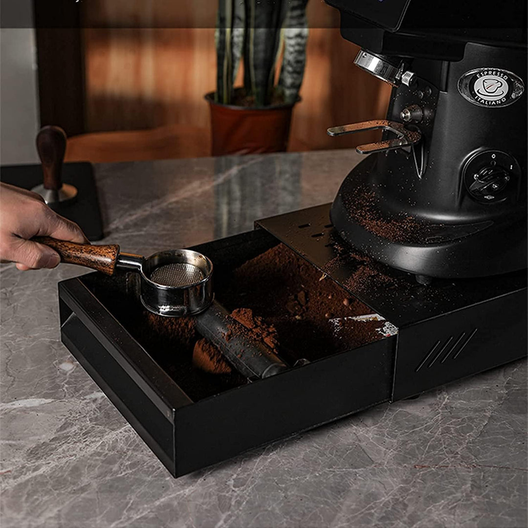 Espresso-Klopfbox-Schublade, Edelstahl, Abnehmbarer Kaffeesatz-KlopfbehäLter, Schubladentyp, Kaffeep