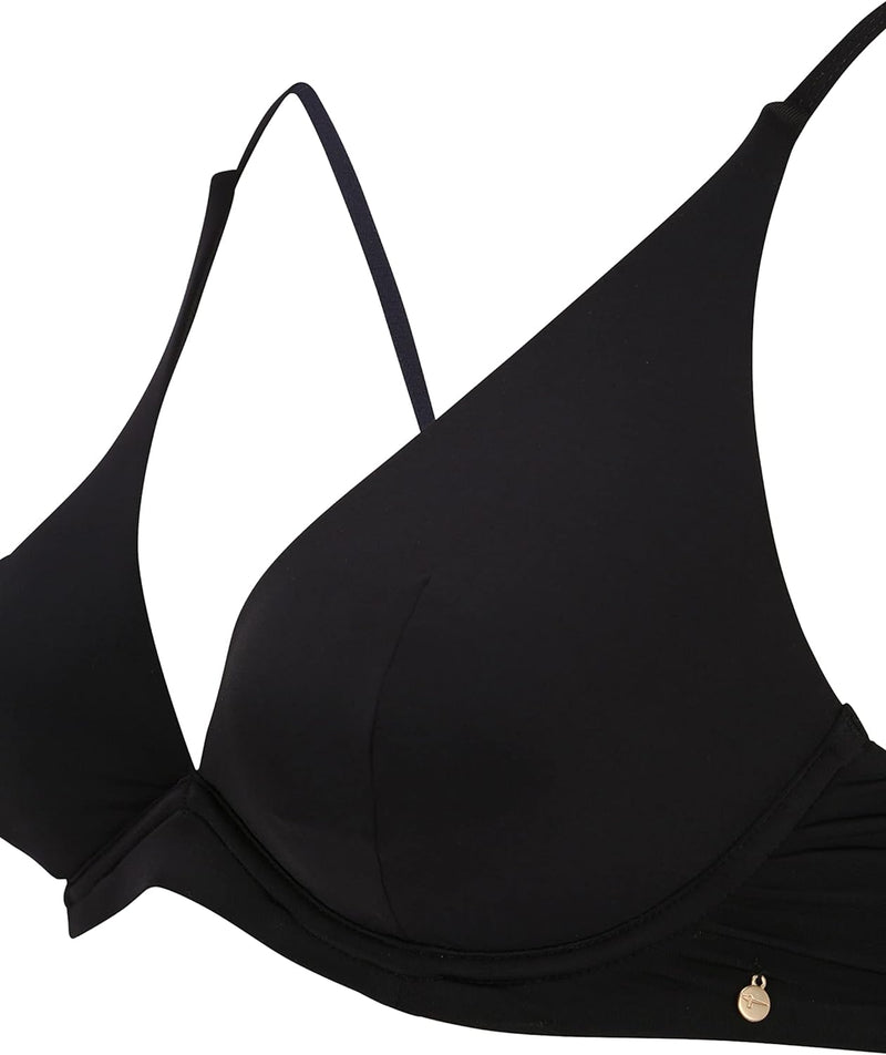 Tamaris Damen ANAPA AOP Bikini Top 38 / D Black Beauty, 38 / D Black Beauty