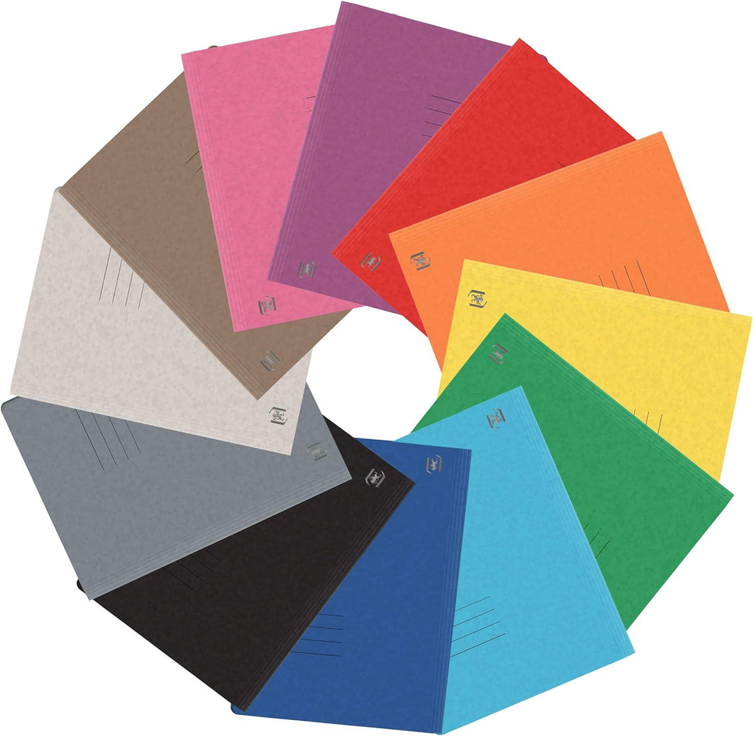 Oxford Schnellhefter A4, aus Karton, hellblau, 25 Stück hellblau Single, hellblau Single