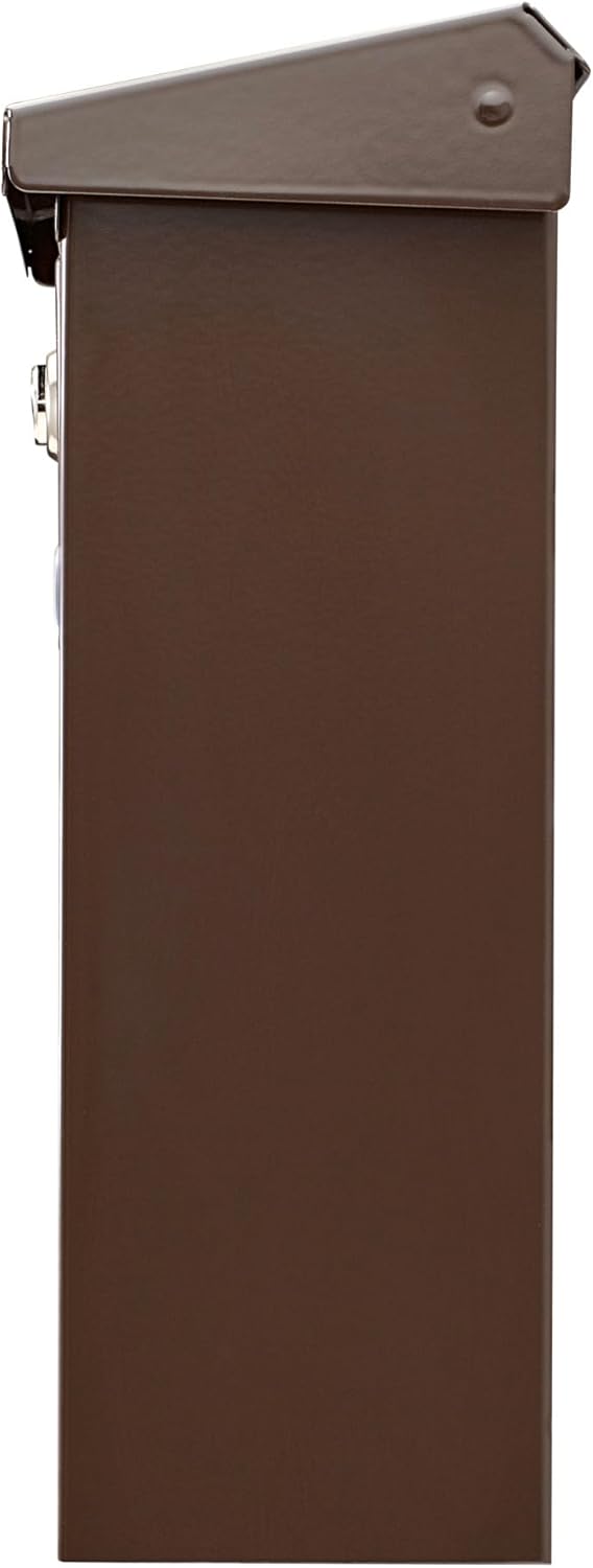 Burg-Wächter Briefkasten mit Öffnungsstopp, A4 Einwurf-Format, EU Norm EN 13724, Verzinkter Stahl, A