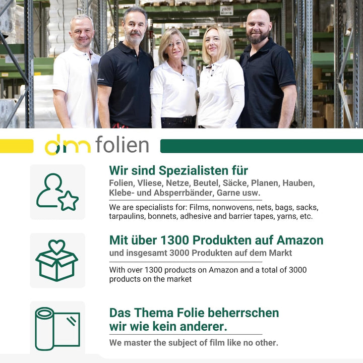 dm-Folien Holz Big Bag 95x95x175cm I 1 Stück I SWL 1.250 kg I Robuster Big Bag Holz mit 4 Ventilatio