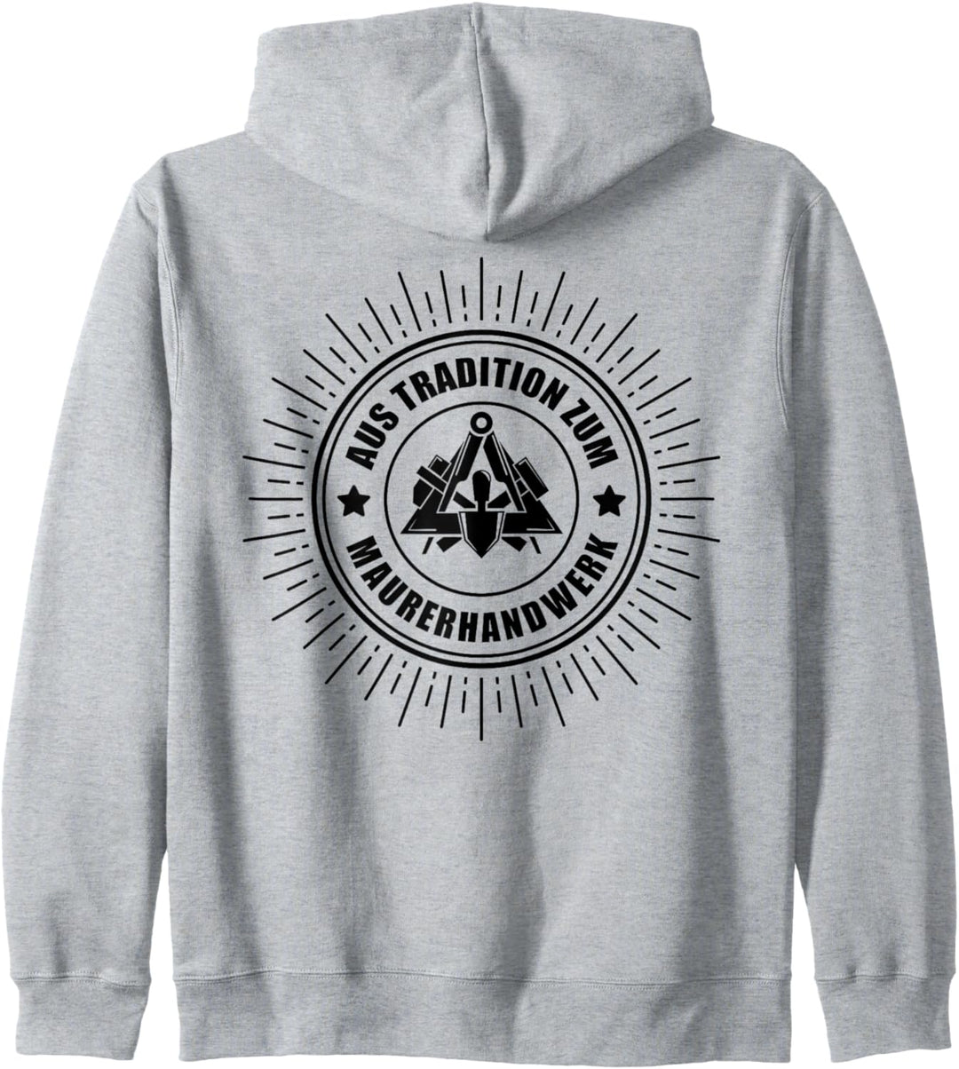 Maurer Zunftzeichen - Aus Tradition zum Maurerhandwerk Kapuzenjacke