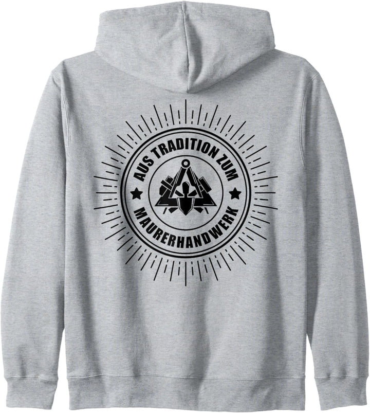 Maurer Zunftzeichen - Aus Tradition zum Maurerhandwerk Kapuzenjacke