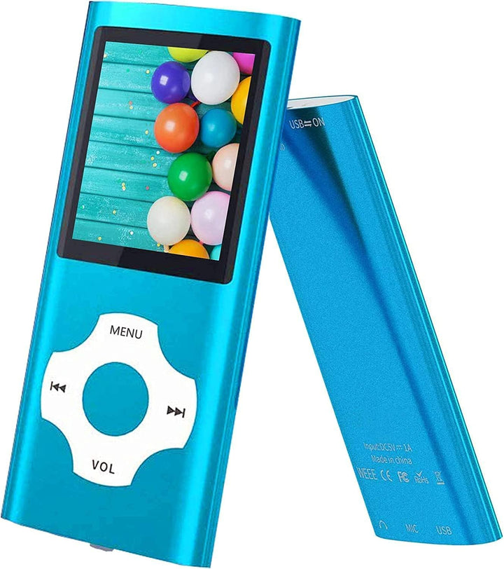 Hotechs MP3-Player/MP4-Player, MP3-Player mit 32 GB Speicherkarte, schlankes Design, digitales LCD-D