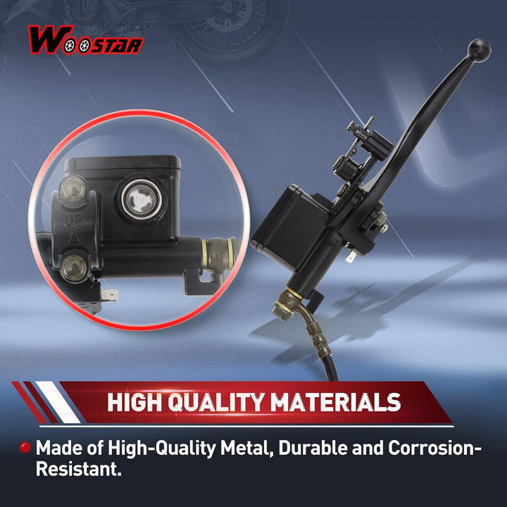 WOOSTAR Links Hydraulik Hauptbremszylinder Bremssattel Ersatz für Taotao Sunl Baja 50ccm 70ccm 90ccm