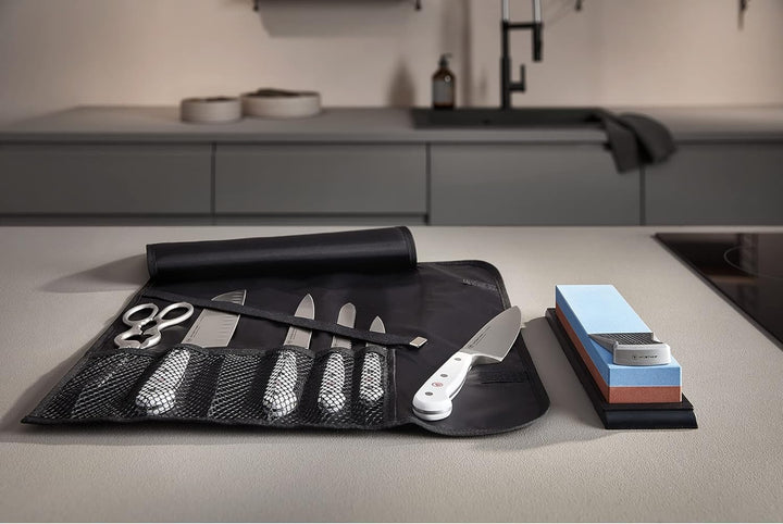 WÜSTHOF Rolltaschen Rolltasche, Schwarz, 42,5 x 42,5 cm Rolltasche leer mit Klettverschluss, Rolltas