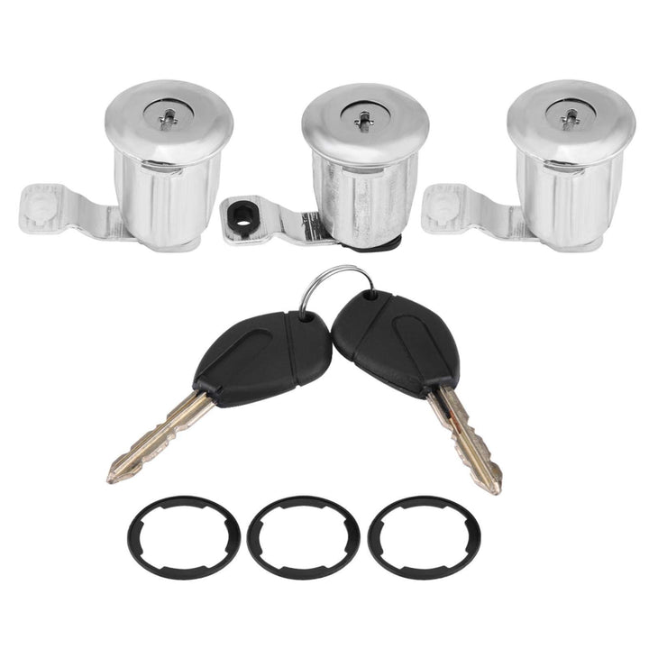 252522 Autotürschloss Barrel Set mit Schlüssel Ersatz für Peugeot Partner Citroen Berlingo Xsara(#1)