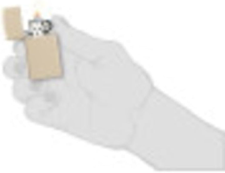 Zippo Feuerzeug, Slim Flat Sand, 1 x 3,5 x 5,5 cm 1 x 3,5 x 5,5 cm Schmaler Flacher Sand, 1 x 3,5 x