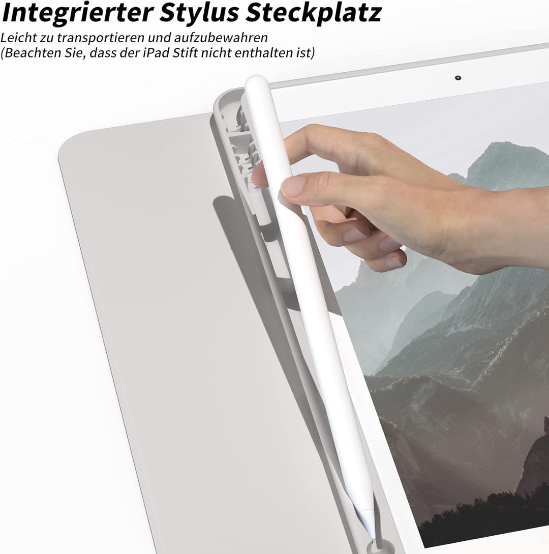 aoub Hülle mit Tastatur für iPad 9. Generation/iPad 8. Generation/iPad 7. Generation, Hülle mit Tast