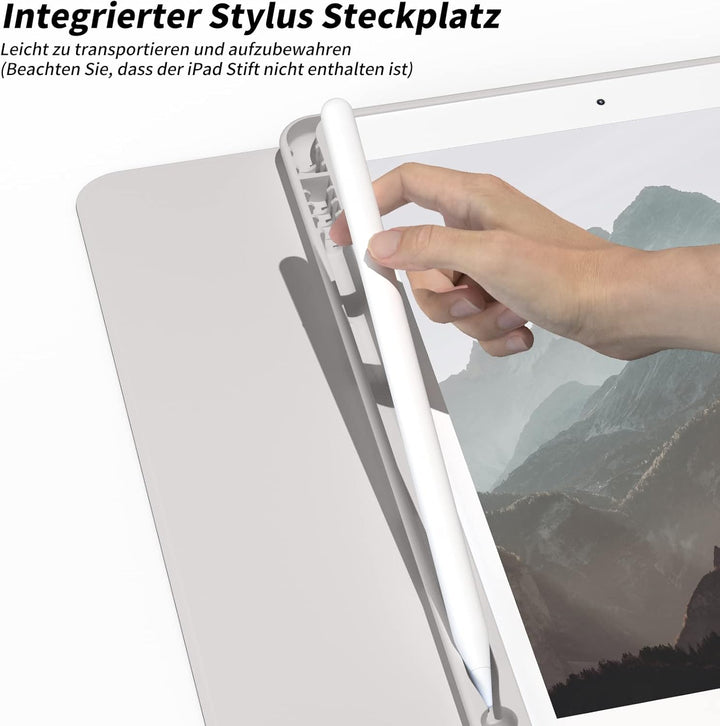 aoub Hülle mit Tastatur für iPad 9. Generation/iPad 8. Generation/iPad 7. Generation, Hülle mit Tast