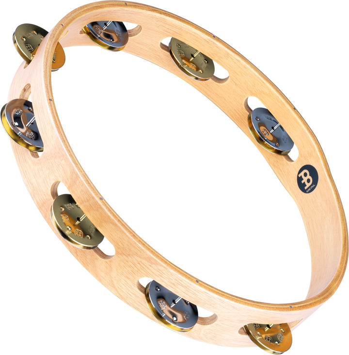 Meinl Percussion TA1M-SNT Recording-Combo Wood Tambourine (1-reihig), 25,40 cm (10 Zoll) Durchmesser