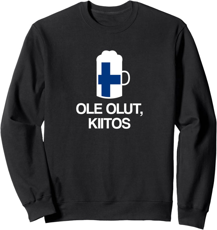 (Ein) Bier bitte auf Finnisch Finnland Bier Sweatshirt