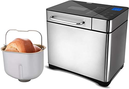 Coocheer Brotbackautomat mit 19 Programmen, automatischer Brotbackautomat für Brot, Baguette und Jog