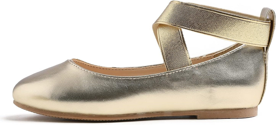 Feversole Girls Cute Belt Dress, Mädchen süsses Kleid Mary Jane Schuhe weiche Party Urlaub Ballerina