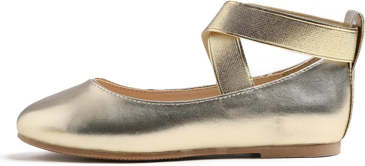 Feversole Girls Cute Belt Dress, Mädchen süsses Kleid Mary Jane Schuhe weiche Party Urlaub Ballerina