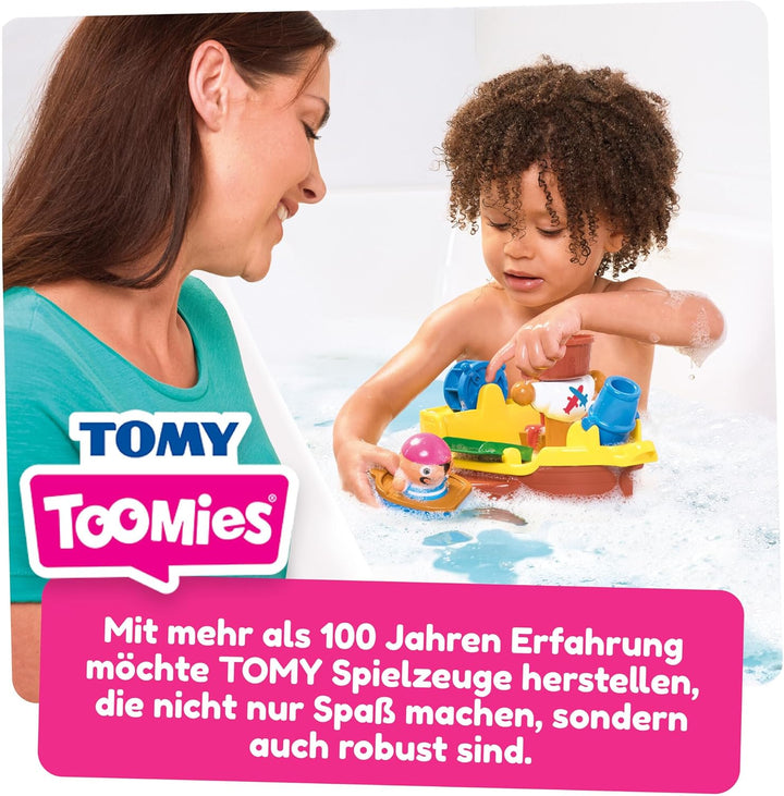 TOMY Toomies Pirate Bath Baby Bath Toy, Shower Baby Toy for Water Play in the Bath, Kids Bath Toy Su