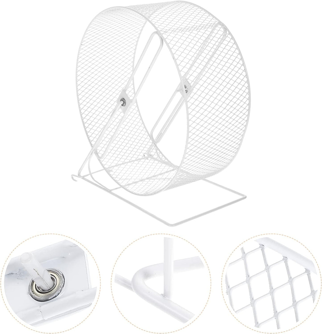 Mikikit Laufrad Für Hamster Kleines Hamsterrad Ratten-übungsrad Laufrad Metall Nager Hamsterball 10