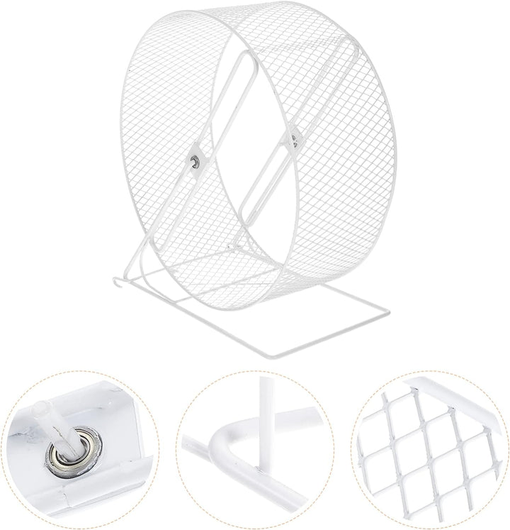 Mikikit Laufrad Für Hamster Kleines Hamsterrad Ratten-übungsrad Laufrad Metall Nager Hamsterball 10