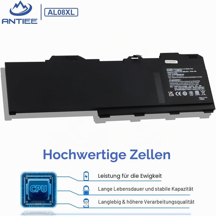 ANTIEE AL08XL AL08094XL HSTNN-IB9N L86212-001 HSTNN-OB1S L86155-AC1 L86155-1C1 Laptop Akku Kompatibe