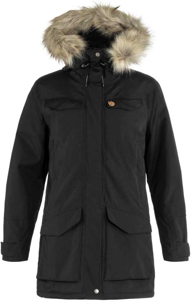 Fjällräven Damen Nuuk Parka W Jacket XS Schwarz, XS Schwarz