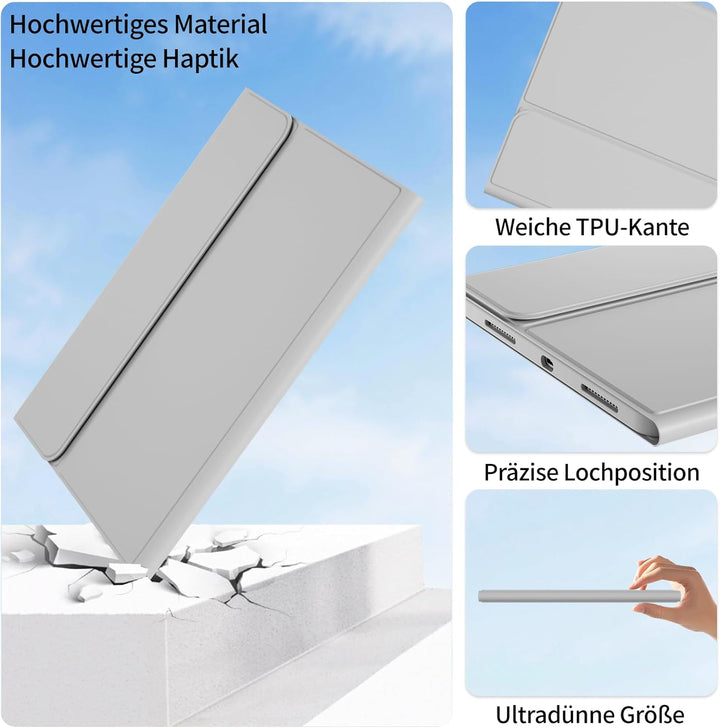 Tastatur Hülle für iPad Air 11 Zoll 2026/2025/2024, iPad Air 10.9 Zoll 2022/2020 5./4. Gen, Magnetis