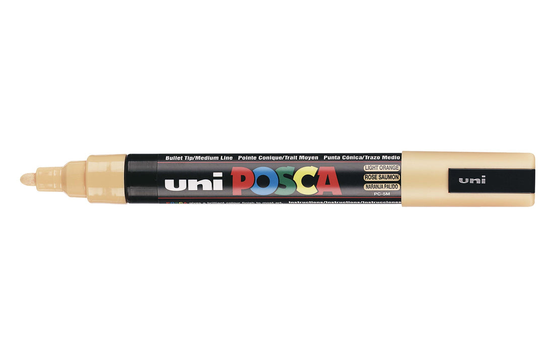 Uni-Ball Posca pc-5 m Medium Bullet Tip Marker Line Width 1.8 mm - 2.5 mm hellorange, hellorange