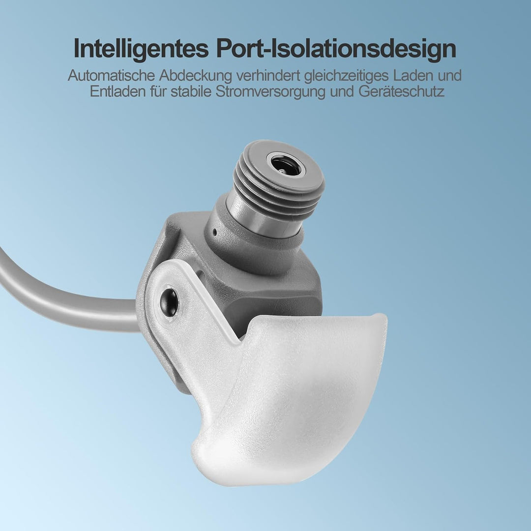 HUTT S7 Plus Fensterputzroboter mit Akku Abnehmbarer (90Min Reinigung) 5500Pa, 3D Schwebendes Doppel