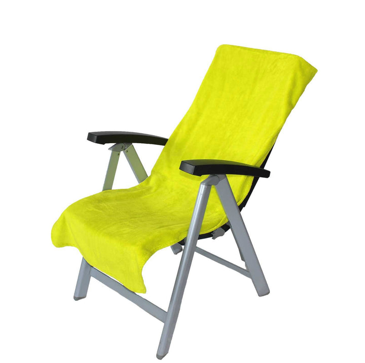 2er Pack Schonbezug für Gartenstuhl Campingstuhl Twin-Star 60x130 95° waschbar (Kiwi), Kiwi