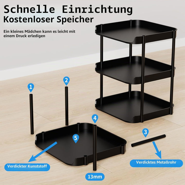 6 Ebenen Schmal Schuhregal, Mehrschichtiges Hoch Schuhregale Platzsparend, Stapelbar Klein Standrega