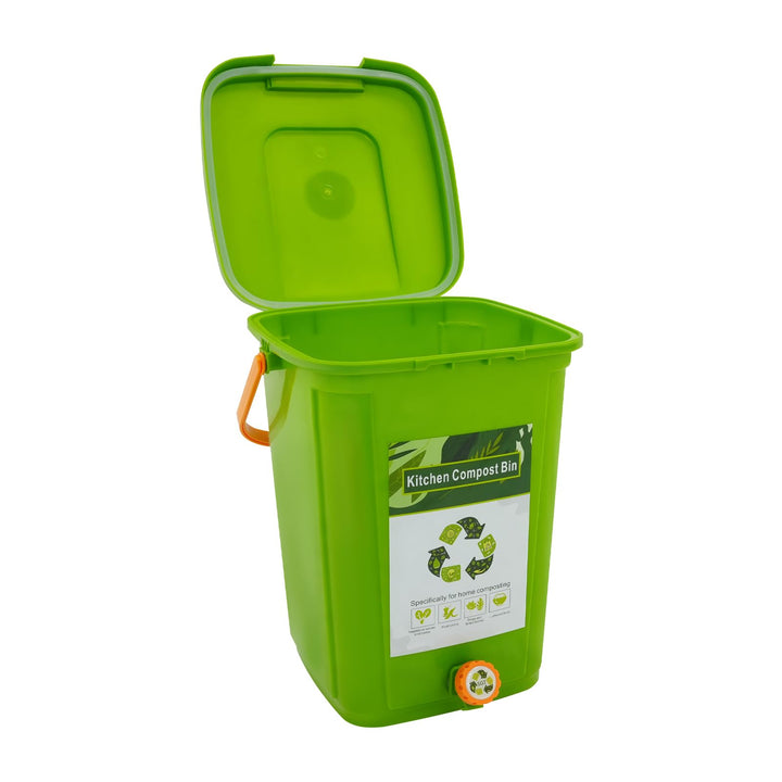 Biomülleimer und Komposteimer 20L Geruchsdicht Grün mit Deckel