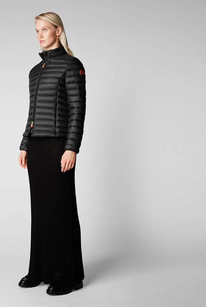 Save The Duck Damen vegane Steppjacke Carly Jacket 36 10000-Black, 46