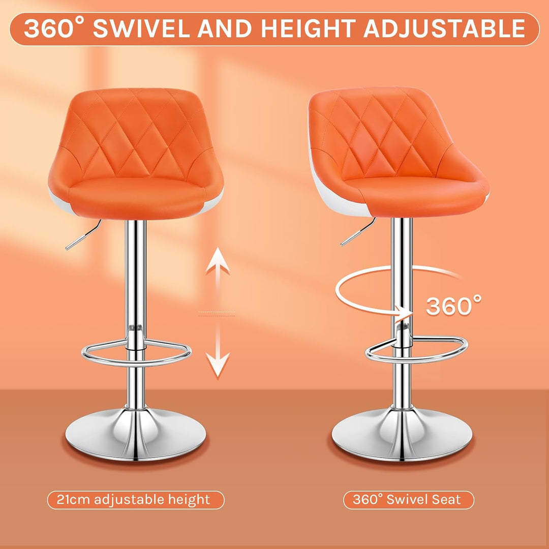 WOLTU® 1x Barhocker Barstuhl Tresenhocker Bistrohocker mit Griff, Design Stuhl, höhenverstellbar, fr