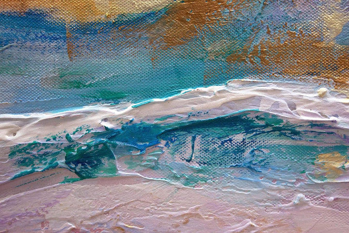 YS-Art Abstrakt Acryl Gemälde auf Leinwand handgemalt Abstraktion V Wandbilder Wohnzimmer moderne we