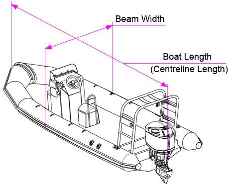 Oceansouth Rib Boat Cover (Storage) (Länge 4.7m - 5.0m), Länge 4.7m - 5.0m