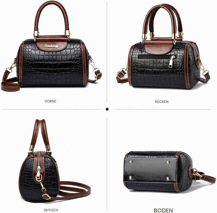 NICOLE &amp; DORIS Handtasche Damen Designer Umhängetasche Mode Schultertaschen PU Leder Satchel Handtas