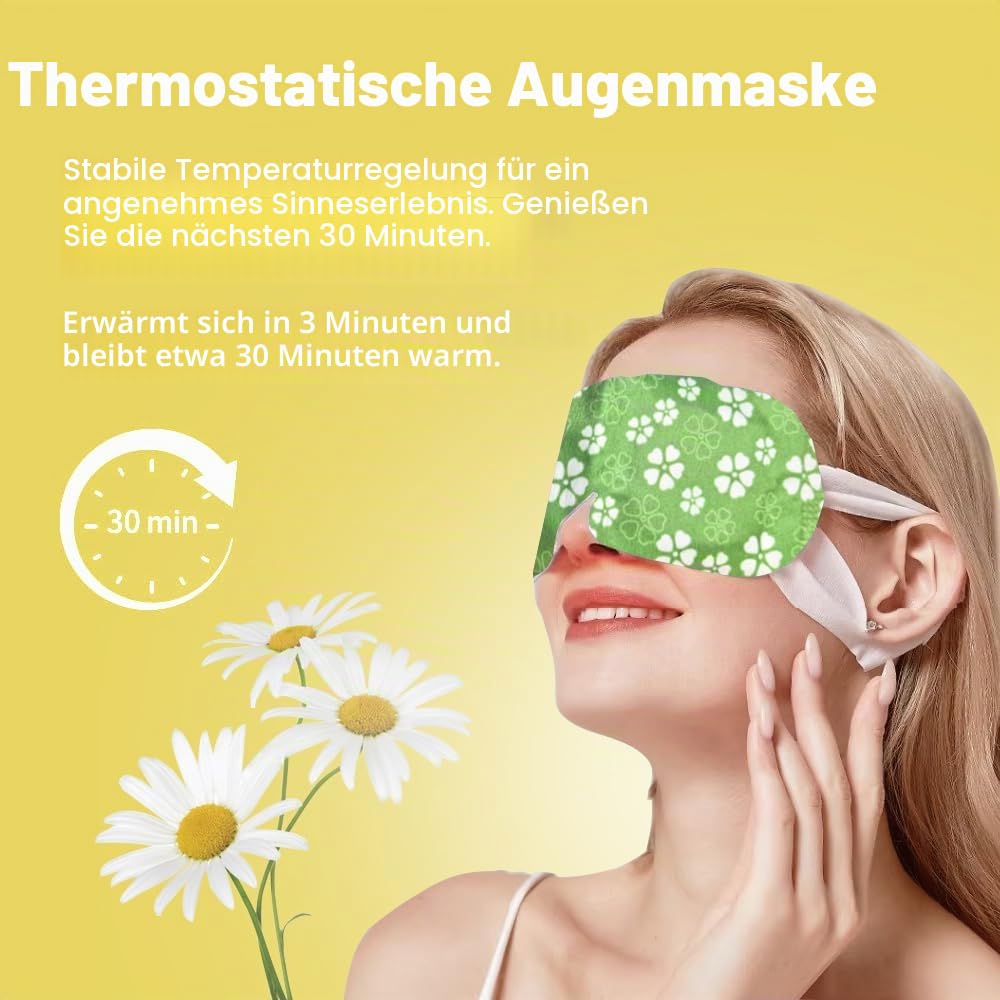 Minidiva Selbsterhitzende Wärmemaske für Augen – Entspannung, Feuchtigkeit & Linderung von Trockenhe