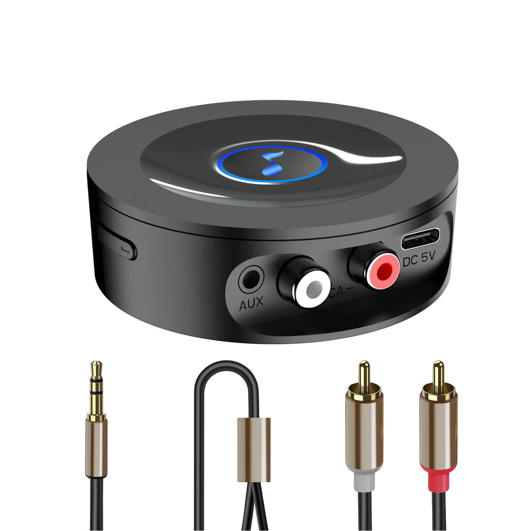 Bluetooth 5.2 Empfänger für Stereoanlage, AUX Bluetooth Adapter Klinke 3.5, Lossless-Level HiFi Rece